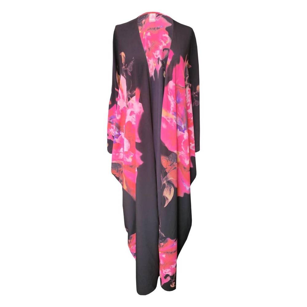 NEW GYV ME BODY women's giant kimono in pink passion flower